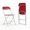 Flash Furniture Hercules Series Plastic Folding Chair Red - 2 LB Weight Capacity Comfortable Event Chair - Lightweight Folding Chair, PK2 2-LE-L-3-RED-GG - alternate 1